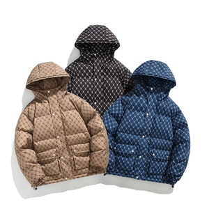 蓝色棉服男秋冬季大码加厚情侣棉衣冬装男生棉袄外套MY846图片