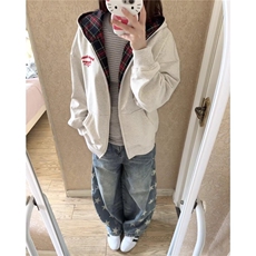 个性小众复古五角星印花牛仔裤男宽松直筒阔腿拖地裤AM3151P59，男装牛仔裤，星座1013-5