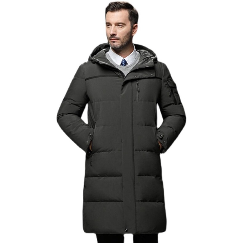 冬装加厚商务休闲户外中长款连帽中老年保暖羽绒服外套男866-P100,男装羽绒服,星座1210A