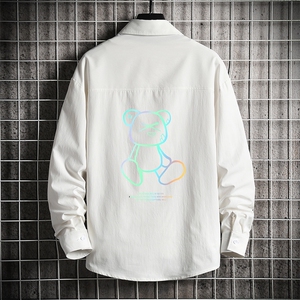 CS15139-P38 长袖衬衫男士大码宽松衬衣男寸衫男寸衣图片