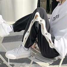 主推！排扣卫裤休闲裤运动裤宽松篮球裤男313A-1-CN04-P45控价58，男装休闲裤，星座808A-1