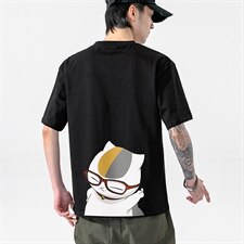 2021夏季新日系无影墙大码男已注册卡通印花短袖T恤T1079-P25，男装T恤，电商A001