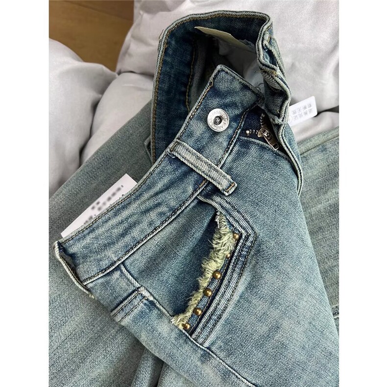1506A/G9440/P45.5牛仔裤女春秋2025新款显瘦百搭休闲裤,男装牛仔裤,星座1506A