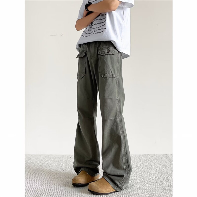 24新款美式小众工装裤直筒纯棉工装裤-XZ083，男装工装外套，星座1002-2