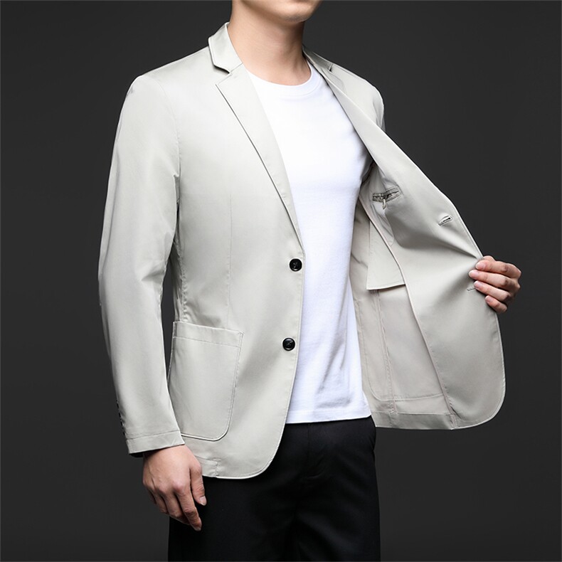 D33728秋冬新款男士西服薄款商务休闲男装外套轻薄通勤外衣,男装西服,电商B360