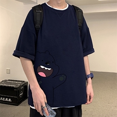Q11131-P30春夏季七分袖t恤男大码五分袖男短袖中袖，男装T恤，电商A040