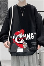 圆领卫衣男大码加厚加绒长袖t恤男S6218-P28加绒款-P33，男装卫衣，电商A040