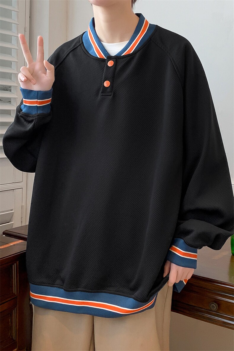 春装新品纯色卫衣时尚长袖套头简约卫衣男女同款WY002-P65控价88,男装卫衣,电商A441-1