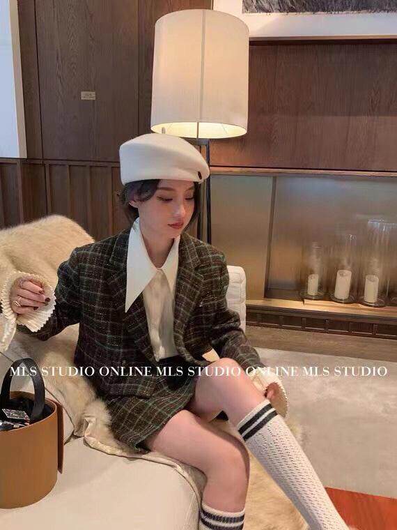 格子套装，女装职业装，IC(4F)