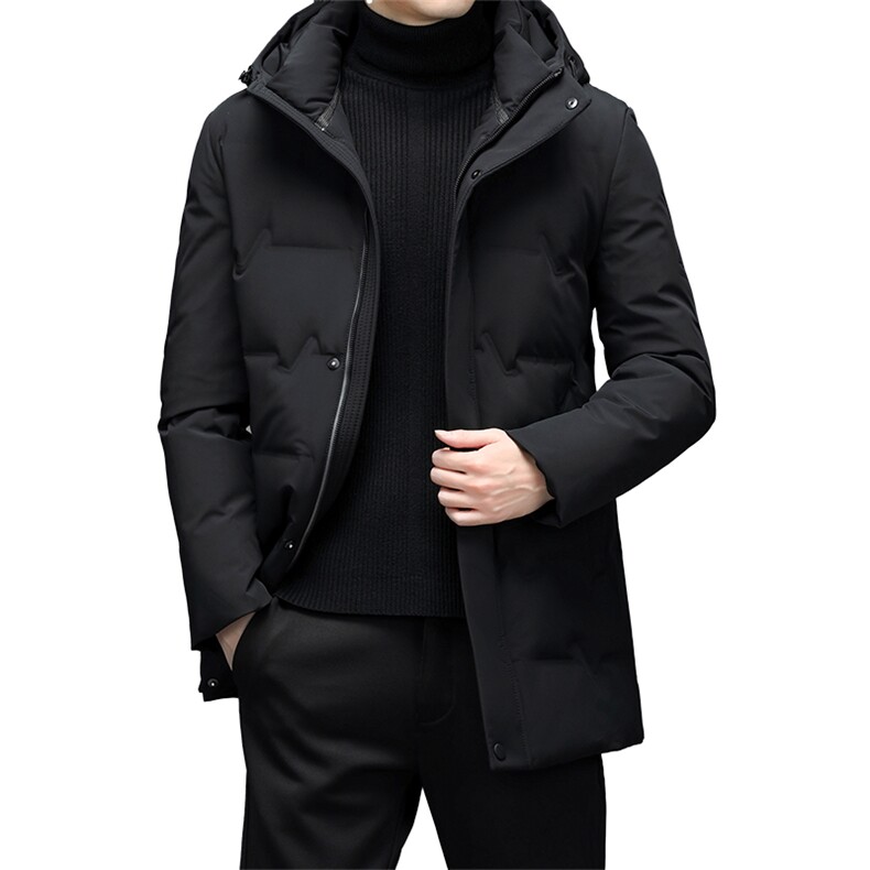 冬季男士商务休闲羽绒服中年男装带帽外套加厚上衣YYYR3021-P280图片
