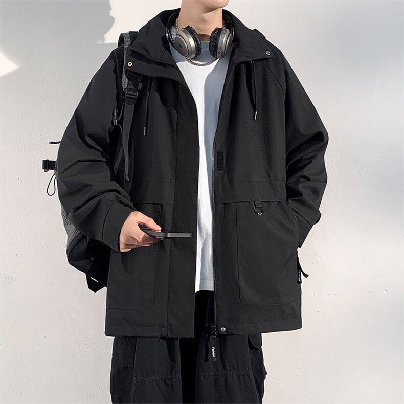 工装夹克宽松户外冲锋衣男外套DSA157B-JK7850-P70,男装夹克,电商A157B