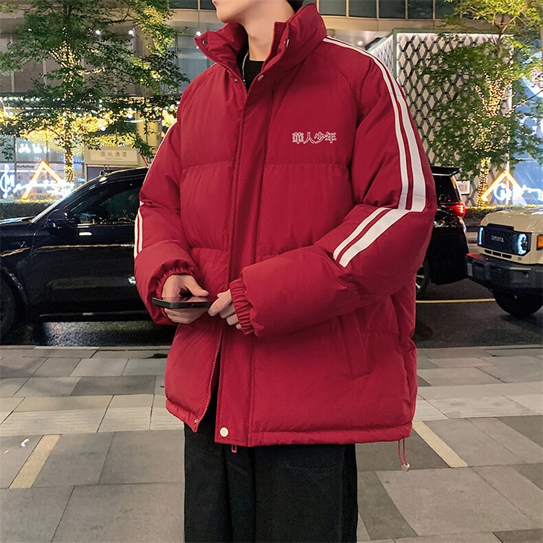 量大优可提供视频冬棉衣立领条纹HD019-1-MF5220-P75,男装棉衣,电商019-1