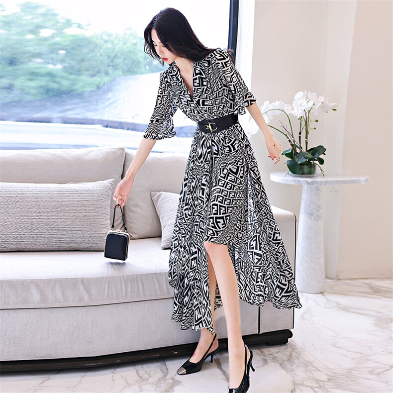 杭州真丝连衣裙2025春季新款妈妈装高端大牌桑蚕丝长袖裙子高级感,女装连衣裙,尚娜萱