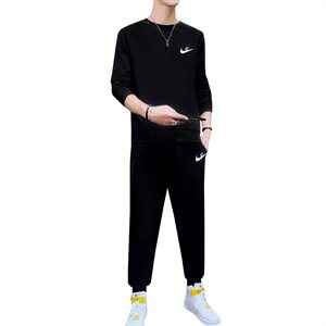 卫衣男潮2021新款韩版休闲运动套装衣服男秋季潮流两件套S807-P35图片