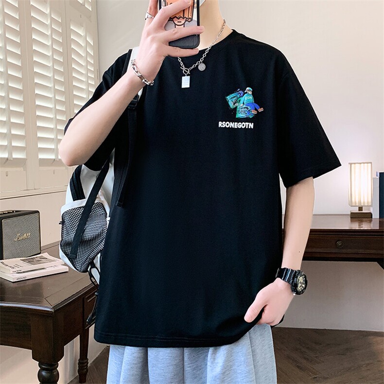 夏季男短袖t恤高品质多工艺发泡印大码T恤衫,男装T恤,星座1206（原A206）