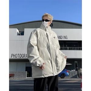 美式潮牌pu皮棉服男款冬季立领男冬季鳄鱼纹皮棉衣  R2805 P108图片
