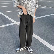 西装裤男垂感百搭夏季裤子dk潮流休闲西裤坠感宽松直筒裤X03-p35，男装西裤，星座1008-1