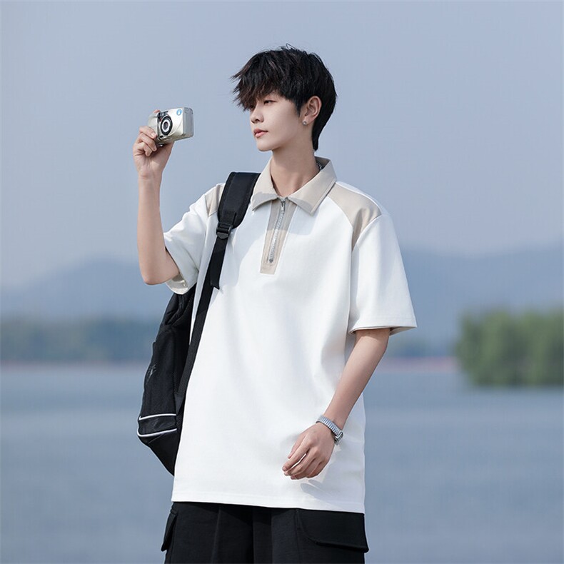 M-8XL夏季新款刺绣纯棉短袖翻领POLO衫2530-P40.45（控69｝，男装Polo衫，星座109-1