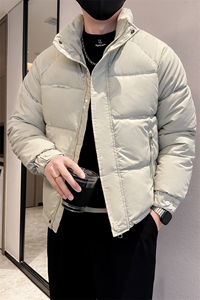 B216 M9908 P105 2025冬装新款男士棉衣外套立领字母棉服 社会风图片