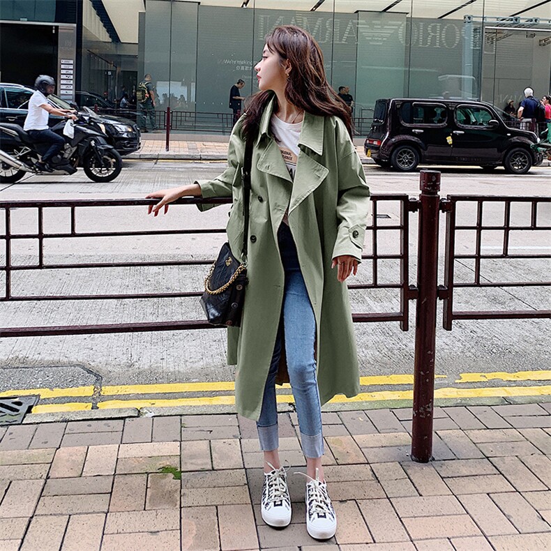 现货！主推数据好2色！双排扣风衣外套207-8653-P125控178，女装风衣，卡莱