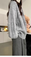 纯澳毛材质宽松休闲羊毛帽衫，女装羊毛衫，浩新羊绒