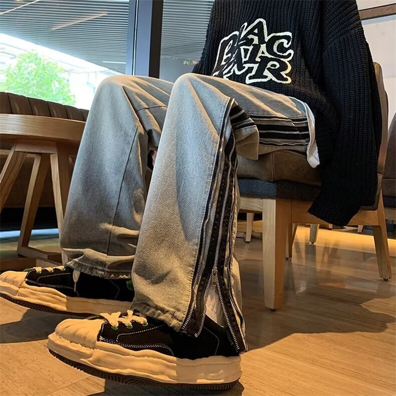 美式牛仔裤男春秋新款休闲直筒裤WH31P58,男装牛仔裤,星座1116-2