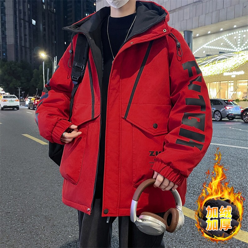 高品质男式加绒加厚夹克男时尚潮流加厚棉衣男外套MY1689-P83,男装夹克,星座310B-3