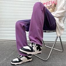 美式嘻哈高街街头复古宽松老爹裤oversize男牛仔裤长裤N06058-P48，男装牛仔裤，星座308B-1