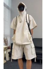 直播~泡泡纱短袖短裤休闲套装A468特P60控108，男装牛仔裤，电商A309
