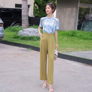 高级感时尚女装套装2026夏季轻奢炸街减龄干练气质职业两件套图片