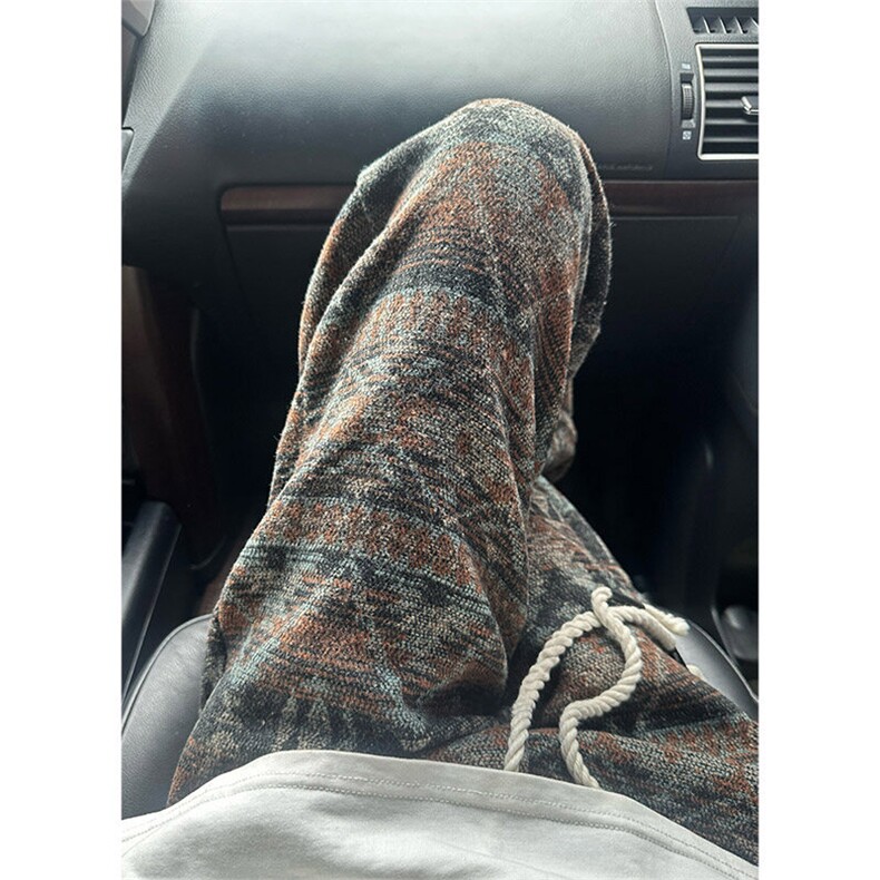 聚酯纤维YK86029-P43控79抖音复合加厚民族风裤子秋款,男装休闲裤,电商A086-1