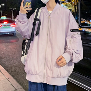 新款飞行夹克男美式复古棒球服外套高街潮牌CYJK9271 P-75控价109图片