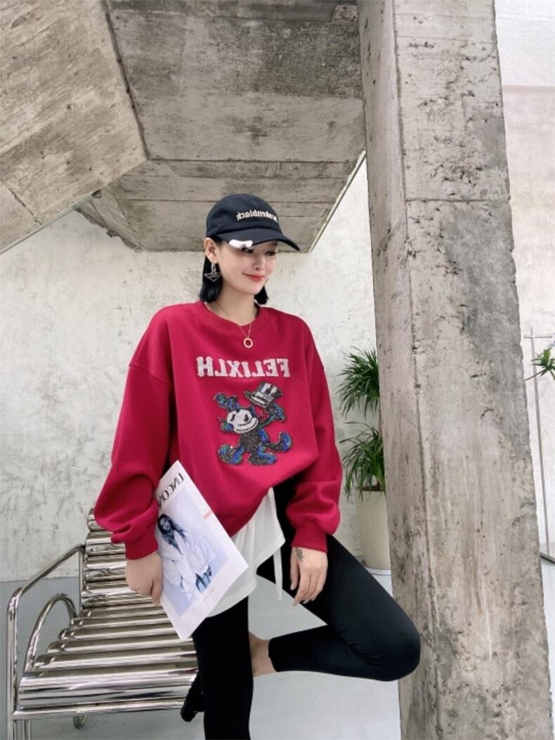 简蔻秋装新款卫衣，女装卫衣/绒衫，简蔻