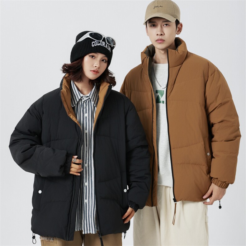 特大码冬潮流胖子立领保暖加肥加大情侣90羽绒服 A436-2362-P205图片