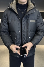 DS-A225-2025冬季标新款羽绒服男士短款连帽加厚工装羽绒外套，男装羽绒服，电商A225