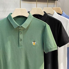1506-1/TGP70081彩色小蜜蜂刺绣Polo/P39纯色刺绣polo男士短袖T恤，男装T恤，星座1506-1