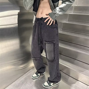 美式牛仔裤男春秋新款休闲直筒裤G6013P40图片