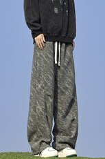 美式扎染休闲裤男春秋新款休闲百搭青少年运动裤直筒裤k7815-P35，男装休闲裤，星座505-3