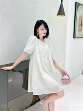 重工订珠韩版宽松连衣裙，女装连衣裙，天使公主