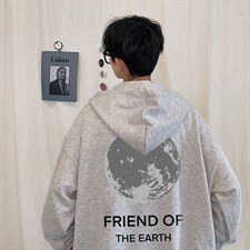 KS21254-P38连帽开衫卫衣男运动外套大码班服，男装卫衣，电商A040
