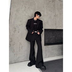 现货~廓形垫肩收腰西服男女休闲西装夹克外套X890-特P95，男装夹克，星座1004-3