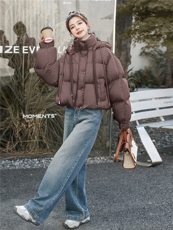 210现货高级感超好看短款90绒加厚保暖羽绒服210-3295-P320-K468，女装羽绒服，韩蜜菓