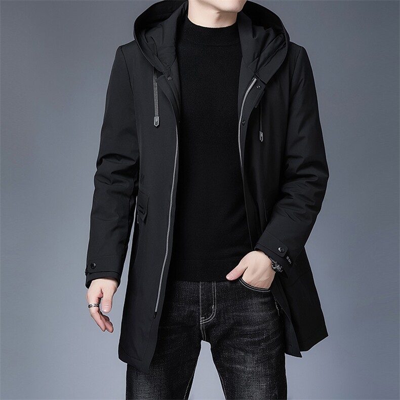 AN9806钱塘2020-3秋冬中长款男士连帽简约休闲羽绒服外套P278,男装羽绒服,钱塘207-3