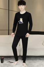 全棉男士秋衣秋裤薄款保暖内衣纯棉毛衫套装310B-3-2301-P42，男装棉衣，星座310B-3