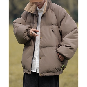 加绒加厚冬款男棉衣工装拉链面包服棉袄夹克外套MY127 P85图片