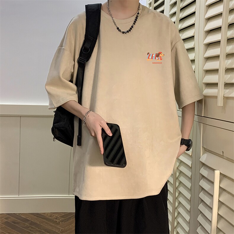 麂皮绒短袖t恤男大码半袖男JD82438-P25,男装T恤,电商A040