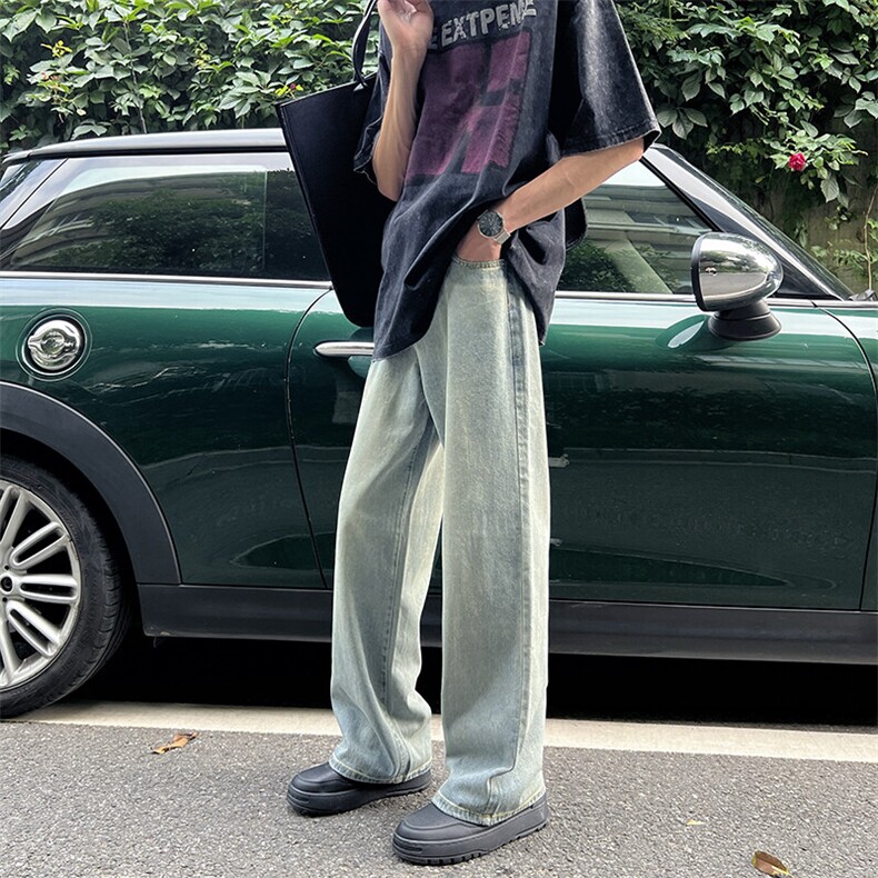 东信夏季薄款百搭舒适柔软宽松直筒牛仔裤子男562/P39,男装牛仔裤,星座902A