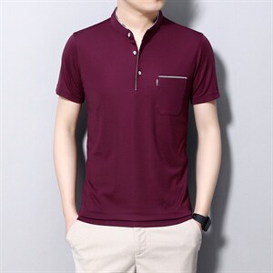 夏季新款男士翻领短袖t恤中年有领男装上衣服休闲POLO衫图片 夏季新款男士翻领短袖t恤中年有领男装上衣服休闲POLO衫图片