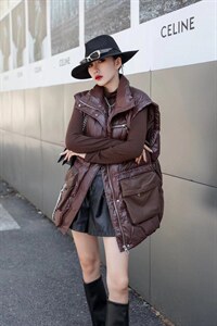 2021新款马甲设计款羽绒服,女装马甲,优彩