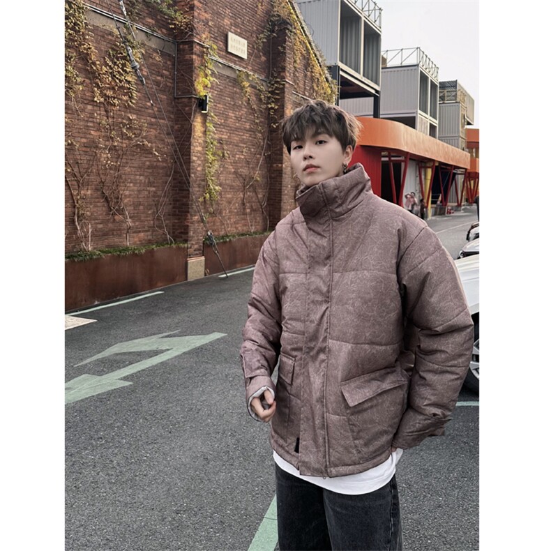 《自拍图》秋冬季立领棉衣外套ins潮牌宽松加厚棉袄棉服MK42-P95图片